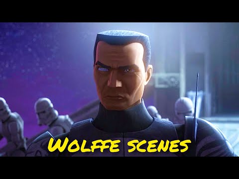 All Commander Wolffe scenes - The Clone Wars, The Bad Batch, Rebels