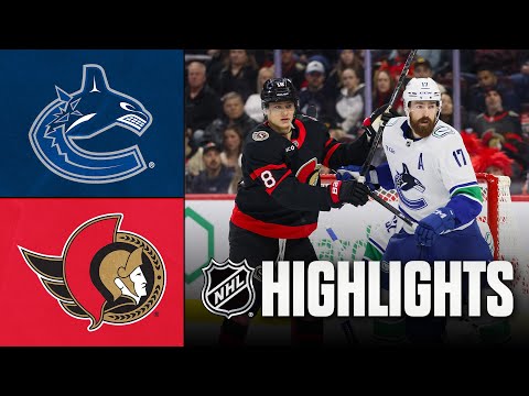 Canucks vs. Senators | NHL Highlights | January 13, 2026
