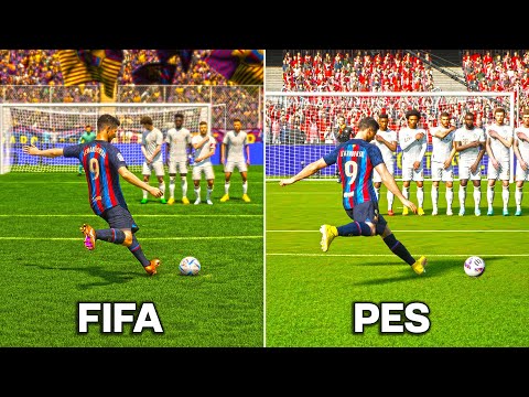 ROBERT LEWANDOWSKI Free Kicks • FIFA vs PES (2011-2023)