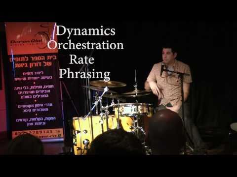 Mark Guiliana 1 - Master Class at Doron Giat's Music School - Tel Aviv