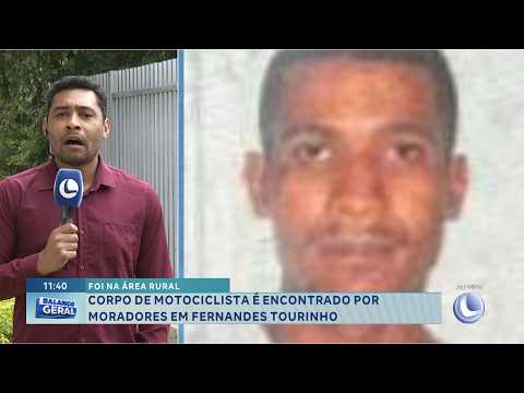 Foi na zona rural: Corpo de motociclista é achado por moradores em Fernandes Tourinho.