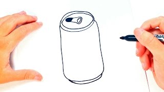 How to draw a Can of Soda | Can of Soda Easy Draw Tutorial
