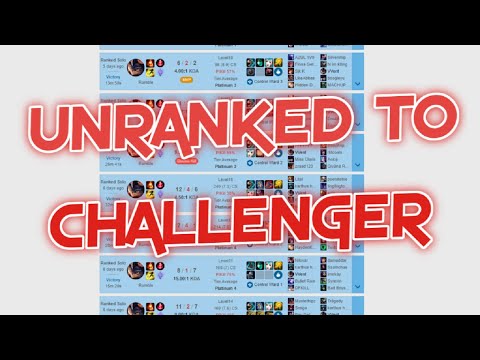 UNRANKED TO CHALLENGER WITH RUMBLE MID LANE