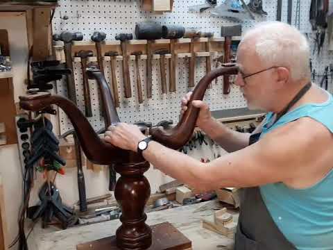Setting a Broken Duncan Phyfe Table Leg in the Secret Underground Laboratory Recovery and Salvage