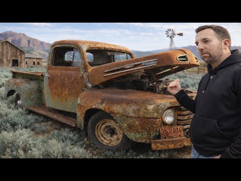 Will it Run?? 1948 Ford F1 Another Western Farm Truck. 