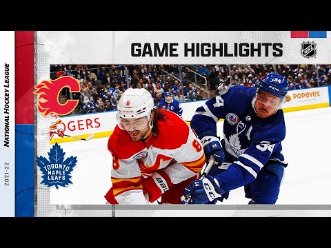 Flames @ Maple Leafs 11/12/21 | NHL Highlights