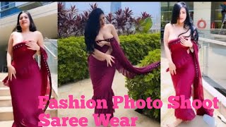 Photo shoot  Beautiful fashion  Indian Model  Sare