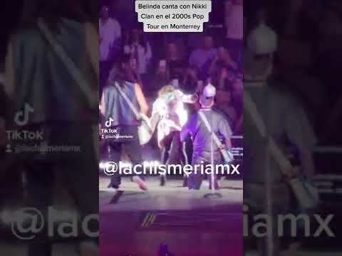 Belinda canta 'Amor a primera vista' con Nikki Clan en el 2000s Pop Tour en Monterrey 04/nov/22