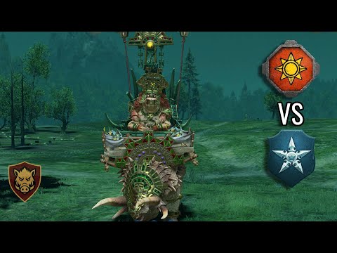 Total War: Warhammer 3 / Multiplayer battle / Lizardmen vs Kislev