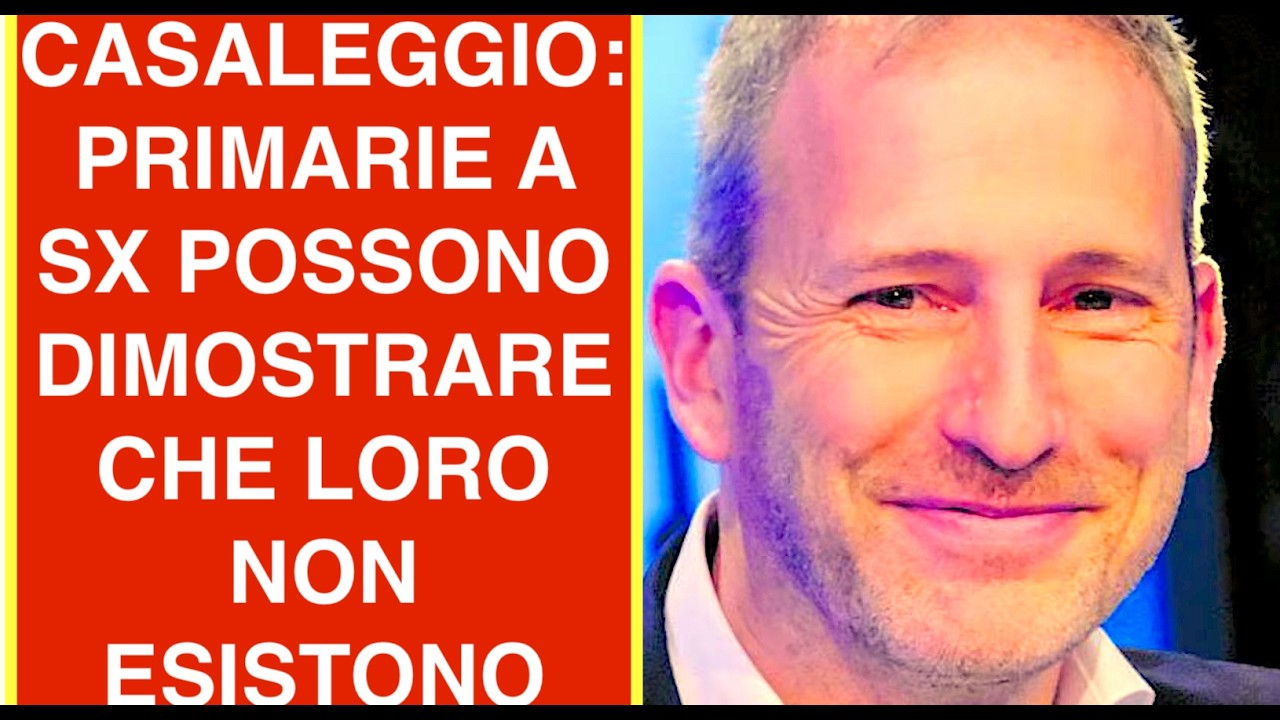 CASALEGGIO: PRIMARIE A SX POSSONO DIMOSTRARE CHE LORO NON ESISTONO