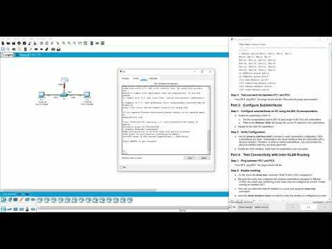 Packet Tracer Lab - Configuring Router-on-a-Stick Inter-VLAN Routing