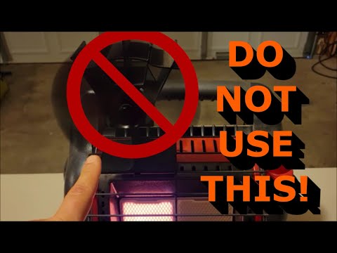 DO NOT USE A STOVE FAN with your Mr. Heater Buddy Heater! - Watch Til The End