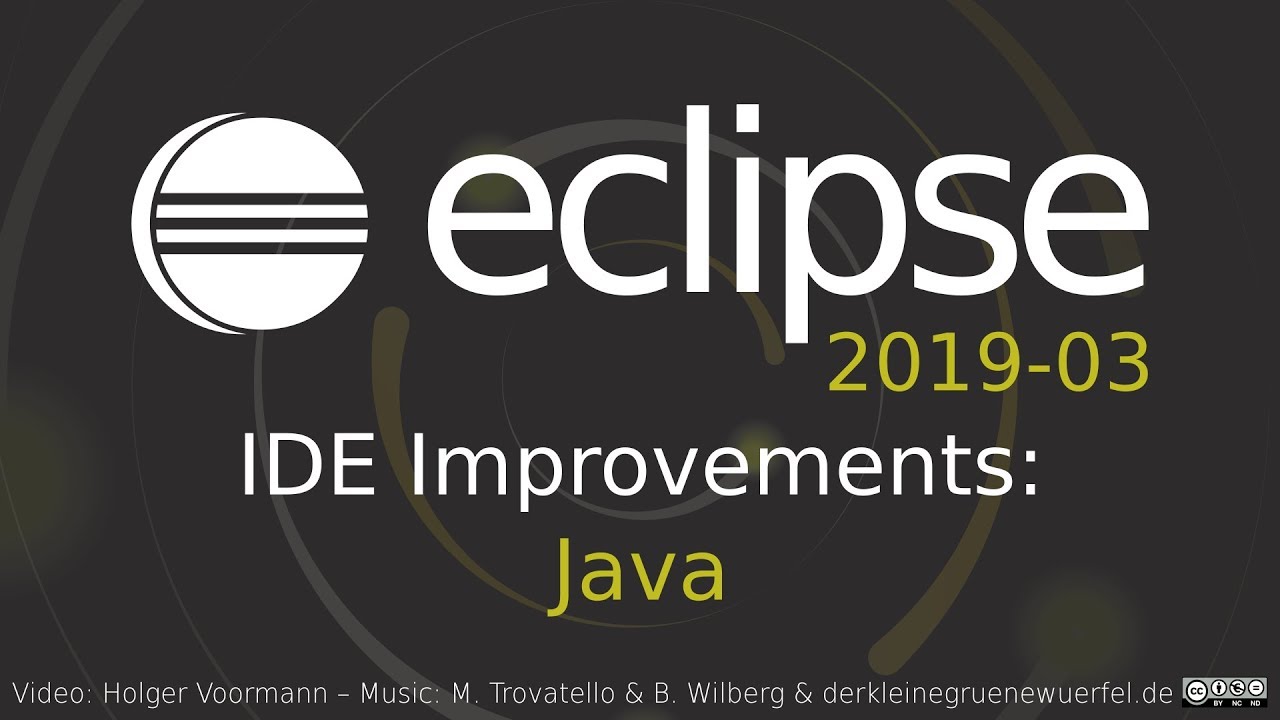 03 >> Eclipse Ide 2019 03 The Eclipse Foundation 03 >> Eclipse Ide 2019 03 The Eclipse Foundation