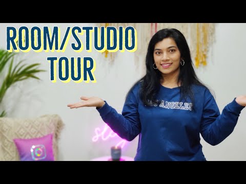 My Room/Studio Tour 2022 | Small cozy Indian Room Tour | Stuti Mishra