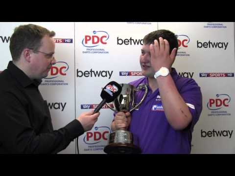 Keegan Brown is the 2014 PDC Unicorn World Youth Champion