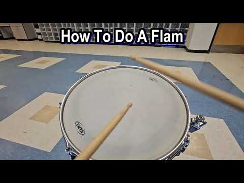 How To Do A Flam on Snare Drum #drumlessons #banddirector #drumlesson #rudiments