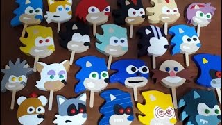 Angry Sonic Popsicles with Gumball Eyes