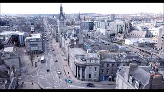 Aberdeen, Scotland from the sky