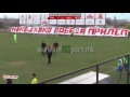 Pobedes fans give anti-Albanian political message in the match against Skopje