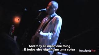 John Frusciante - The Will To Death (Live) Legendado Eng/PT