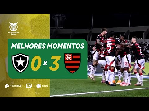 Botafogo 0 x 3 Flamengo: confira os melhores momentos do jogo pelo Brasileirão