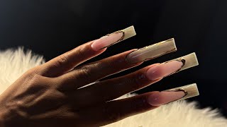 Green cateye nails| fall nails | polygel tutorial