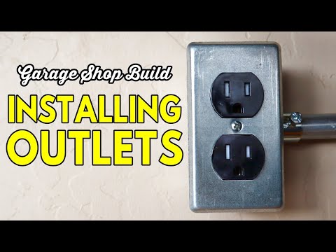 Installing Garage Electrical Outlets // 2 Car Garage Shop Build