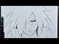 How To Draw Madara Uchiha Step By Step