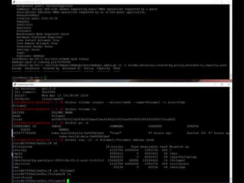 Demo of the docker volume driver for  vSphere