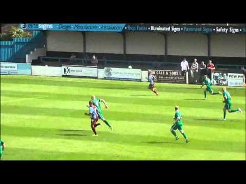 Deon Burton's goal for Scunthorpe against Gainsborough - July 2014