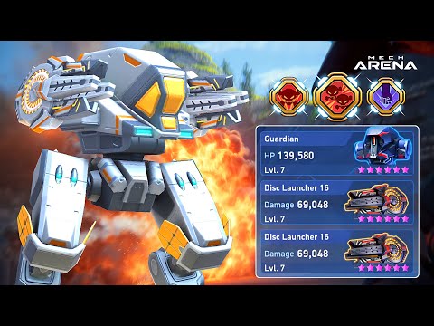 Guardian with Disc Launcher 16 - Gameplay - Mech Arena