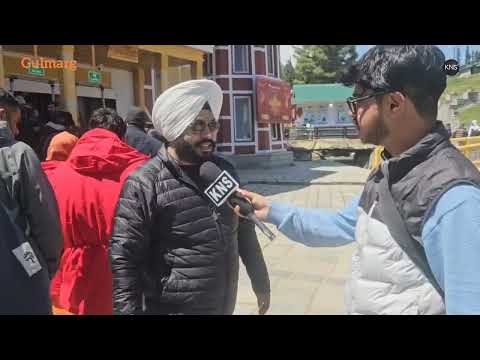 Baisakhi festival celebrated at world-famous destination #Gulmarg with great religious fervor—watch what tourists have to say.