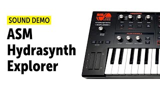 Video thumbnail for ASM Hydrasynth Explorer Sound Demo (no talking) by Bonedo Synthesizers
