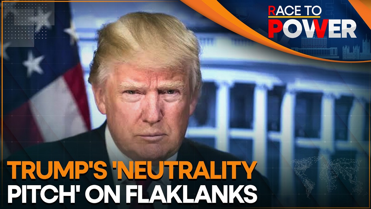 US President Gives No Clear Answer To Siding With UK On Falklands  | Race To Power