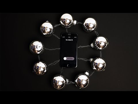 I phone vs christmas tree ball