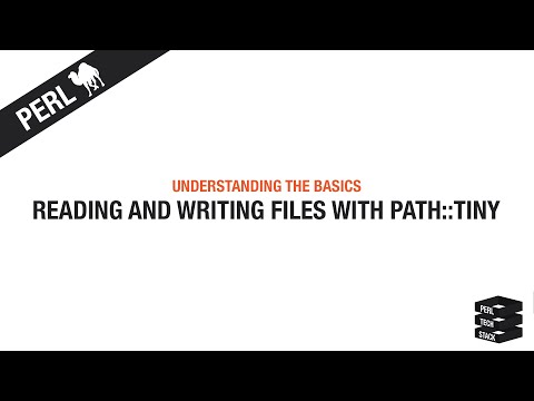 Perl Basics #25: Reading and Writing Files with Path::Tiny