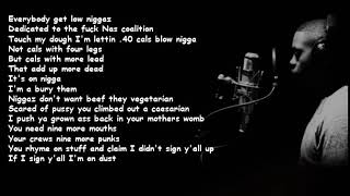 Nas - Don&#39;t Body Ya Self [Lyrics] [HQ]
