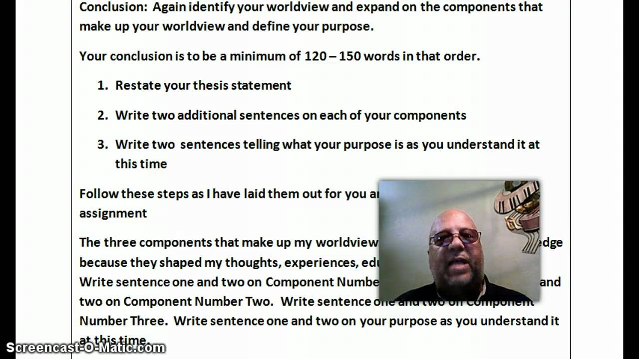 The Thesis Template Assignment