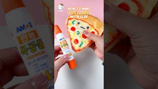 How to make Pizza plushie with tissue and glue🍕