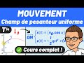 MOVEMENT UNIFORM GRAVITY FIELD Complete Course Terminale Speciality