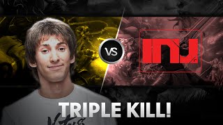 Triple kill! by Dendi vs Invasion @ Major All Stars