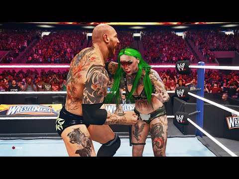 WWE 2k23: Shotzi vs Batista, intergender wrestling, man vs woman