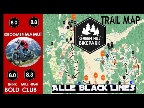 Green Hill Bikepark 2023 | Alle schwarzen Strecken | All Black Lines | POV