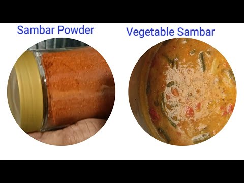 1) Sambar em pó 2) Sambar de vegetais #saudável #sabji @meenaskitchen1509