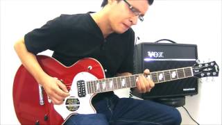 Video thumbnail for luis delgado  Prueba la guitarra electrica Cort Sunset II by stalin paul apolinario alban