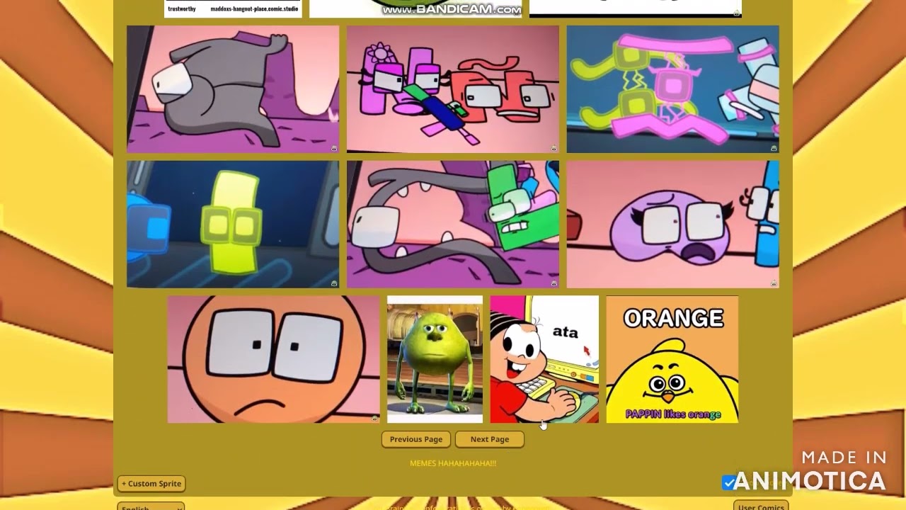 Anti-Brainrot Comic Studio but even more crossover characters including cringe