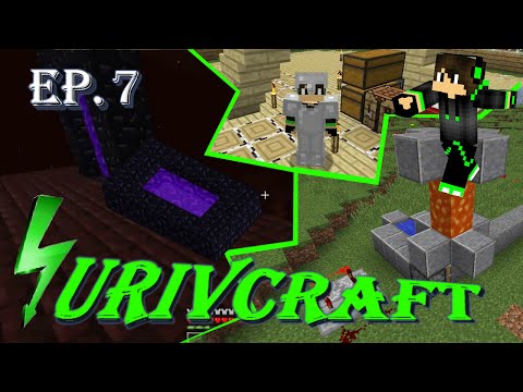Surivcraft Ep.7 - Fortezza in 1 secondo e stone generator [60 fps]