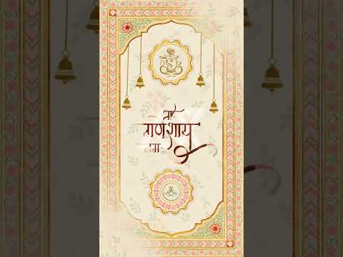Hindu Traditional Wedding Invitation Video I Best Floral Vertical Video | #shorts