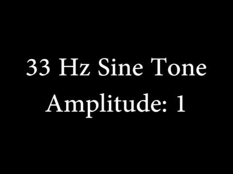 33 Hz Sine Tone Amplitude 1