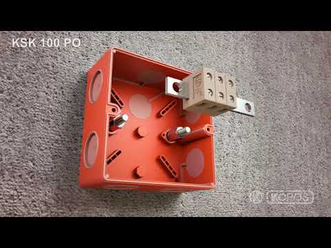 Video Doza derivatie 176x126x69 mm , rezistenta la foc cu borna ceramica, IP 66